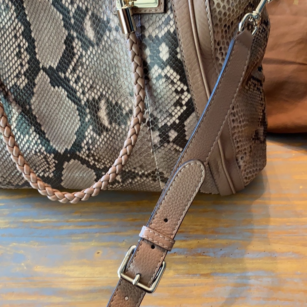 Gucci python & leather tote - Picture 10 of 13